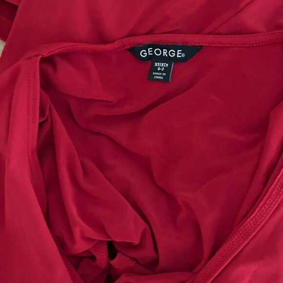 George Red Bodycon Dress Size XS Oversized - Picture 5 of 5